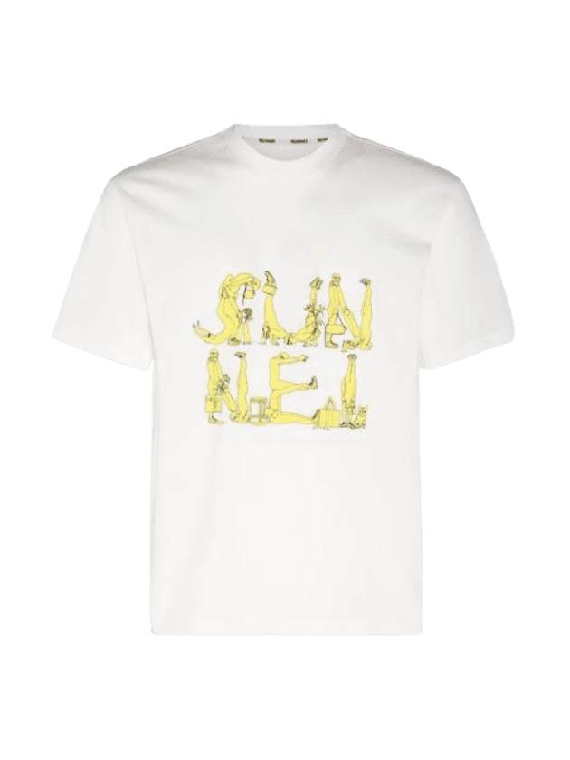 Classic Logo Figure Short Sleeve T-Shirt White - SUNNEI - BALAAN 1