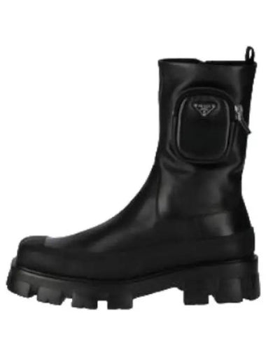 cobblestone boots black - PRADA - BALAAN 1