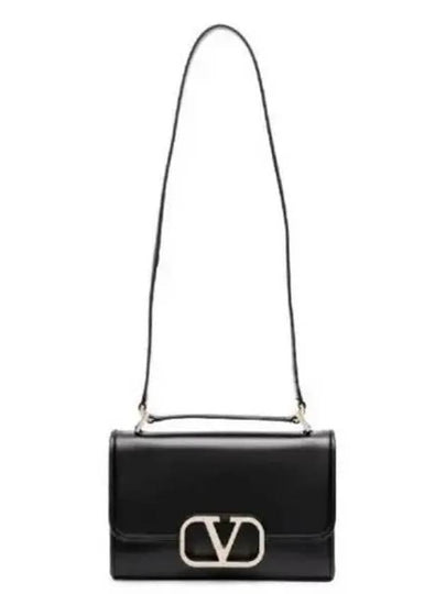 V Logo Shoulder Bag Black - VALENTINO - BALAAN 2