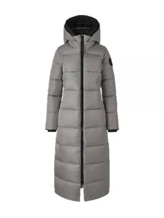 Mystique Satin Long Parka Padding Willow Grey - CANADA GOOSE - BALAAN 2