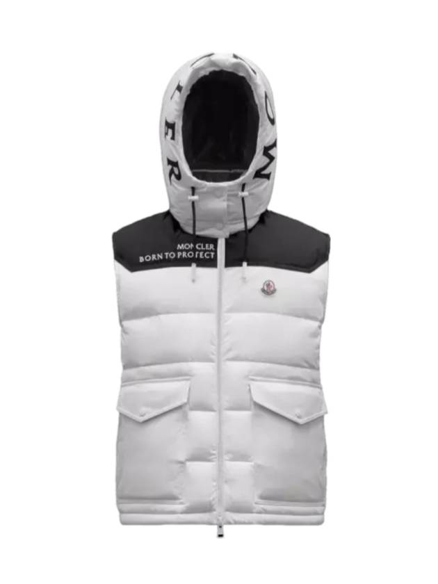 Women's Ciboure Hoodie Padded Vest White - MONCLER - BALAAN 1