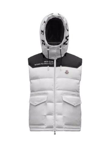 Women's Ciboure Hoodie Padded Vest White - MONCLER - BALAAN 1