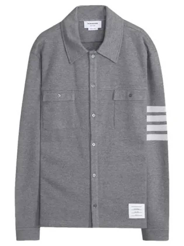 Double face knit outerwear type pocket shirt men s jacket - THOM BROWNE - BALAAN 1