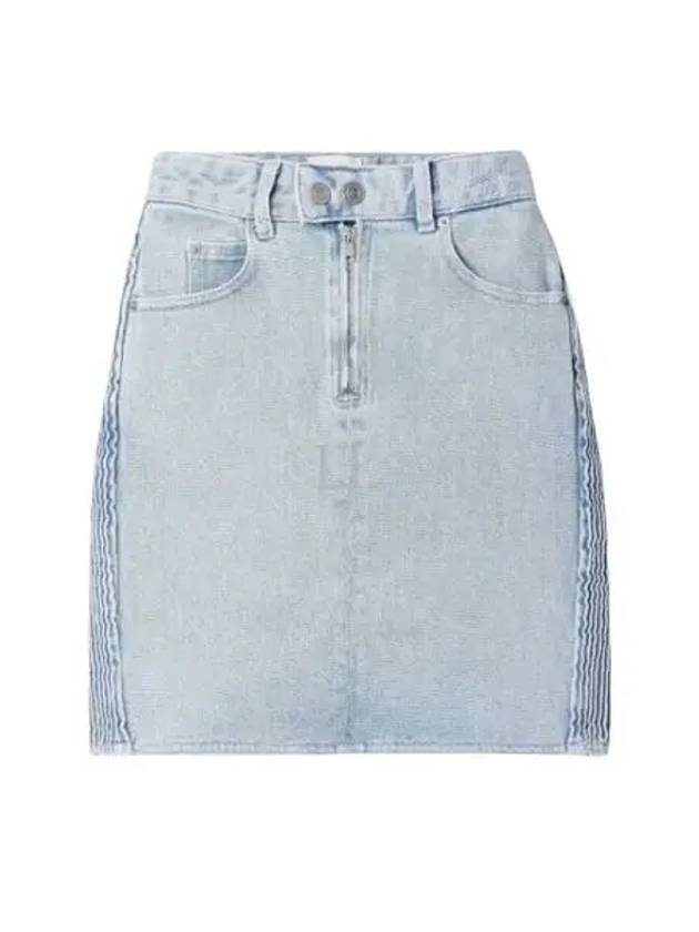 Women's Vabelia Denim H-Line Skirt Light Blue - ISABEL MARANT - BALAAN 2