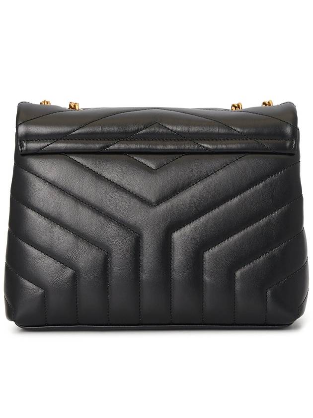 Bronze Monogram Loulou Matelasse Y Leather Small Shoulder Bag Black - SAINT LAURENT - BALAAN 5