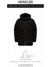 1C00027 57843 999 WASHIBA Back Logo Hooded Down Jumper Black Men's Jacket TR - MONCLER - BALAAN 2