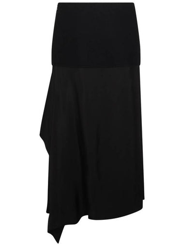 Jil Sander Black Wool Skirt - JIL SANDER - BALAAN 1