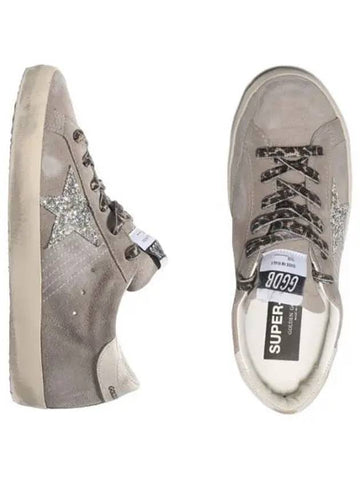 Superstar Sneakers Taupe Glitter Star Women s - GOLDEN GOOSE - BALAAN 1