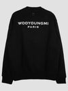 Embroidery Logo Crew Neck Sweatshirt Black - WOOYOUNGMI - BALAAN 4