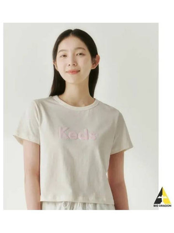 Logo Crop T Shirt KD2RSG2102FCRM - KEDS - BALAAN 1