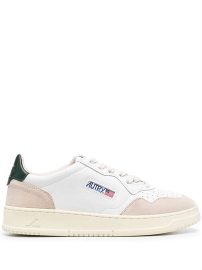 Medalist Leather Low-Top Sneakers Green White - AUTRY - BALAAN 2