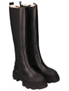 knee high Chelsea boots black - GANNI - BALAAN.