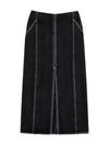 Long Split Skirt Washed Black Denim MRTWWSKR048DEN0127628 - SUNNEI - BALAAN 2