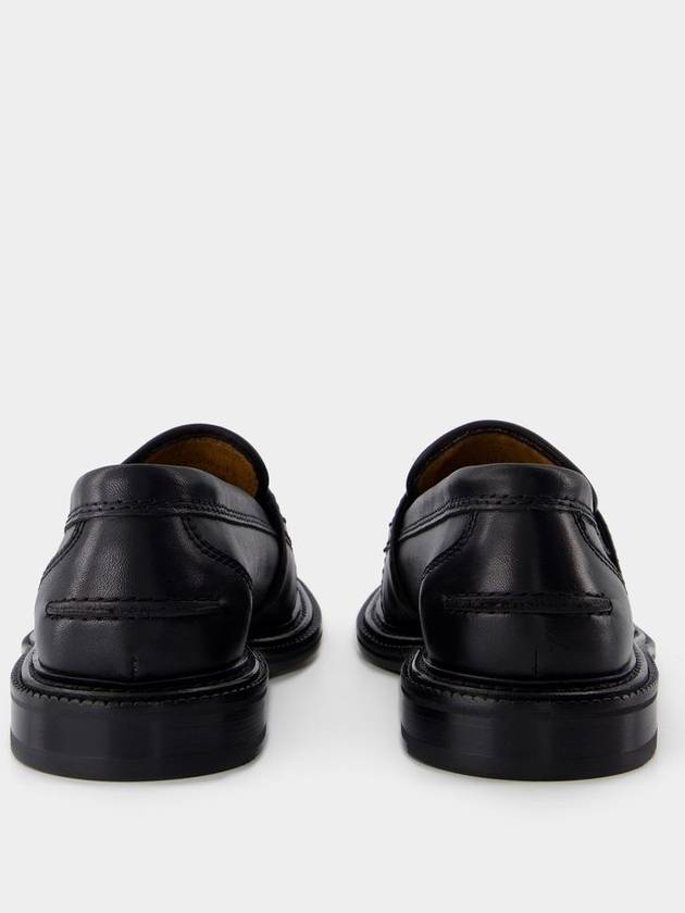 Loafers - Maison Kitsune - Leather - Black - MAISON KITSUNE - BALAAN 3