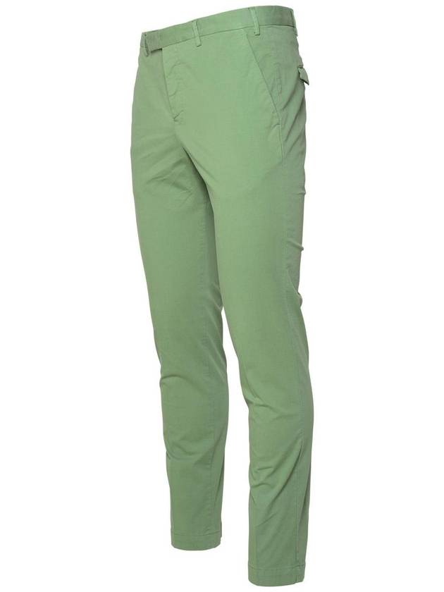 Pt01 Green Cotton Blend Pants - PT01 - BALAAN 2