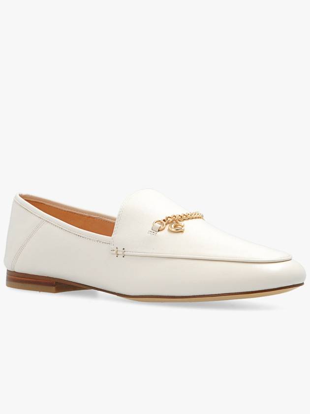 Coach ‘Hanna’ Leather Loafers, Women's, Cream - COACH - BALAAN 4