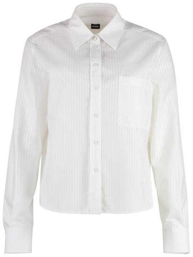 Boss Cotton Shirt - HUGO BOSS - BALAAN 1