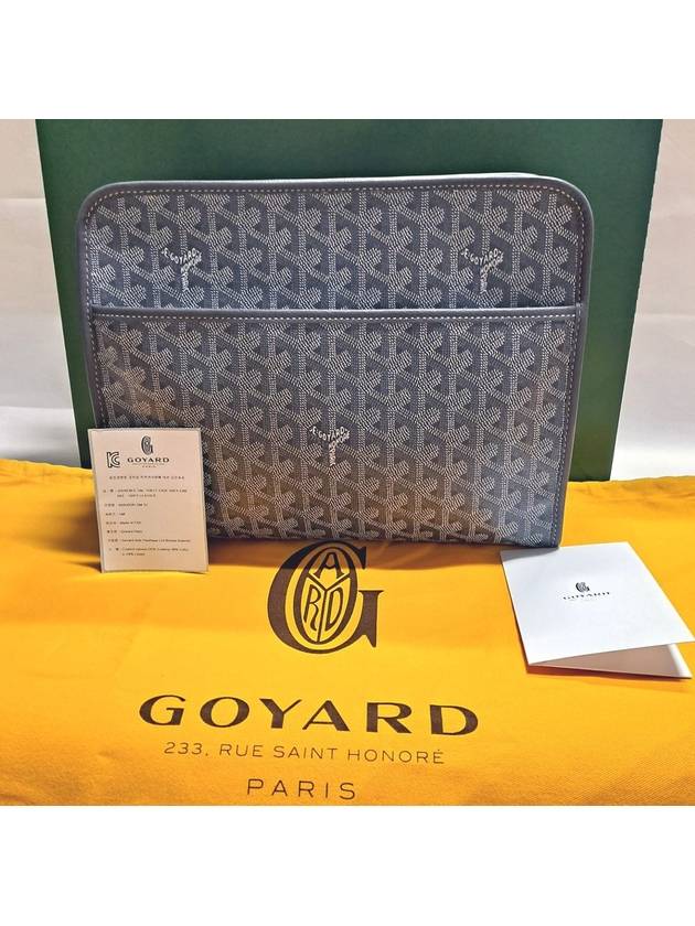 Juvence GM Clutch Bag Gray - GOYARD - BALAAN.