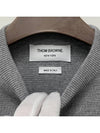 4-Bar Milano Stitch Crew Neck Knit Top Light Grey - THOM BROWNE - BALAAN 6