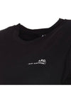 Women's Jade Logo Short Sleeve T-Shirt Black - A.P.C. - BALAAN 8