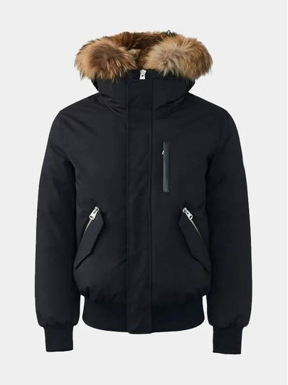 Dixon Nordic Tech Down Natural Fur Bomber Jacket Black - MACKAGE - BALAAN 2