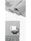 Lecharpe Fringe Logo Virgin Wool Muffler Grey - JACQUEMUS - BALAAN 4