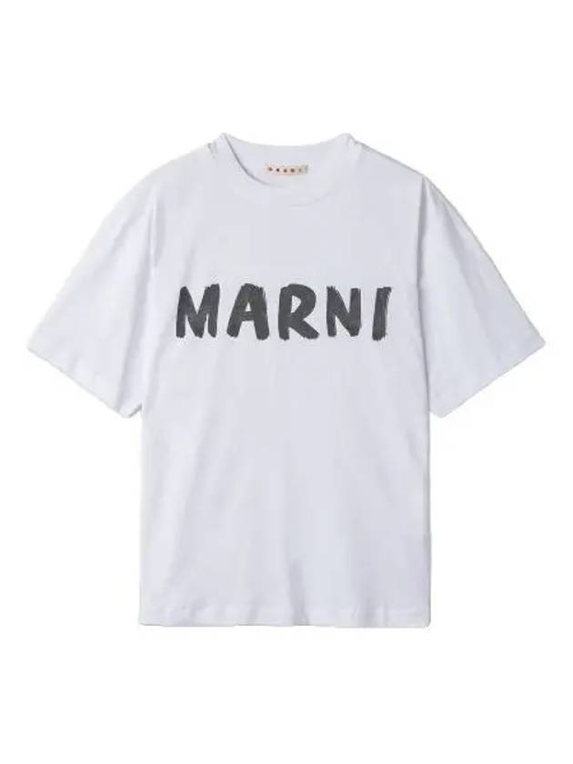 Logo organic short sleeve t shirt white - MARNI - BALAAN 1