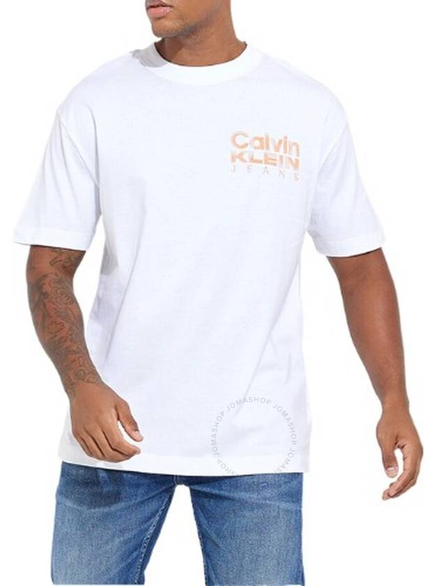 Calvin Klein Back-Logo Printed Short Sleeves T-Shirt, Brand Size X-Large - CALVIN KLEIN - BALAAN 1