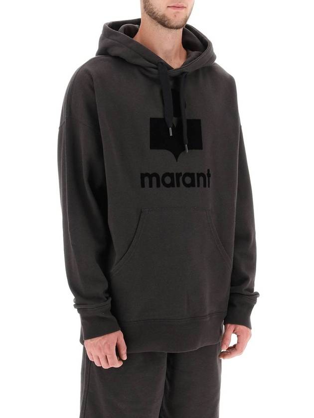 Miley Logo Hoodie Faded Black - ISABEL MARANT - BALAAN 3