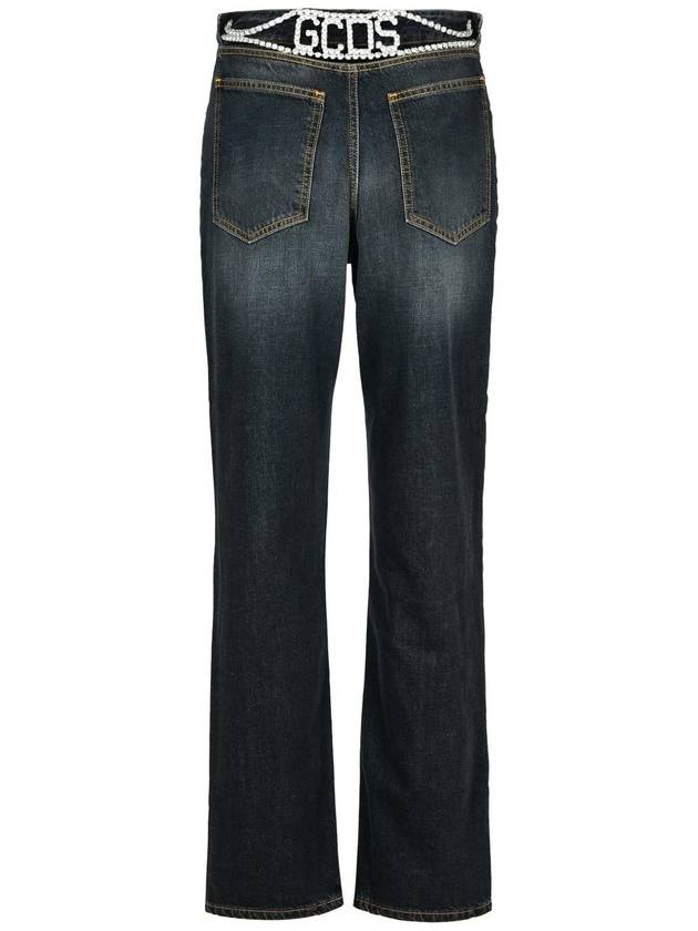 Gcds Black Cotton Jeans - GCDS - BALAAN 3