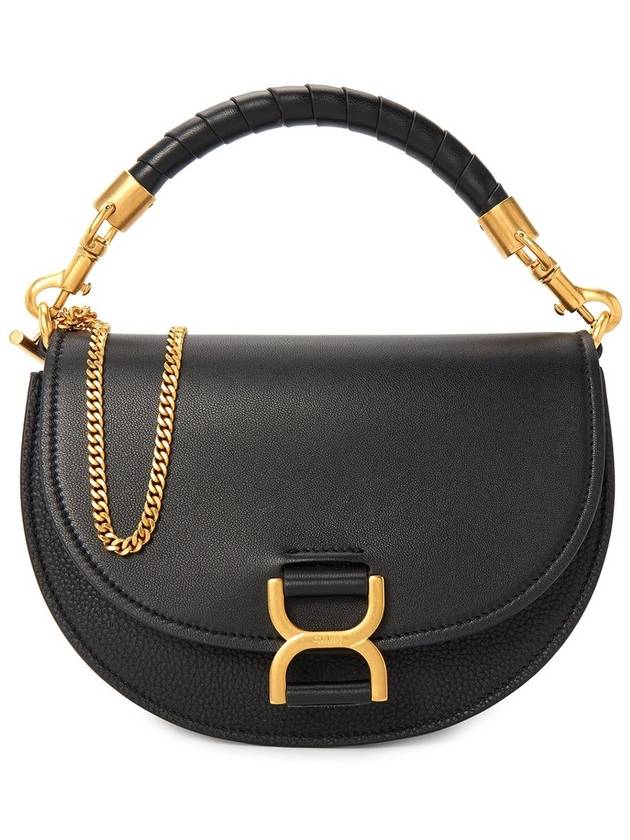 Marcie Chain Flap Shoulder Bag Black - CHLOE - BALAAN 2