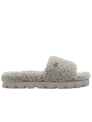 Cosetta Curly Fur Slippers Gray - UGG - BALAAN.