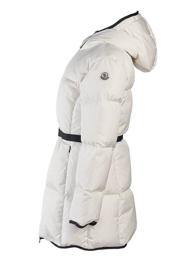 Sirli Belted Hooded Short Padding White - MONCLER - BALAAN 4