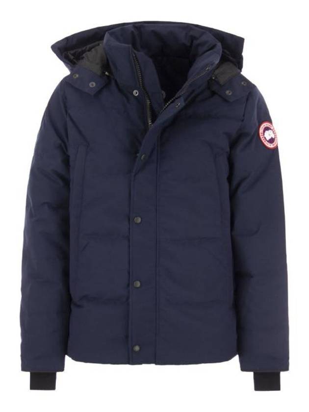 Wyndham Logo Patch Padding Navy - CANADA GOOSE - BALAAN 2