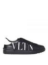 Open Low Top Sneakers Black - VALENTINO - BALAAN 2