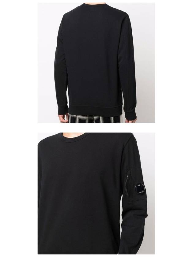 Men's Light Fleece Lens Wappen Sweatshirt Black - CP COMPANY - BALAAN 6