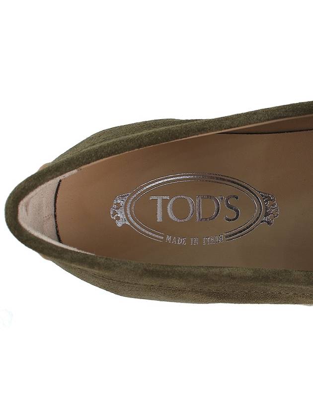 Suede Penny Loafer Khaki - TOD'S - BALAAN 9