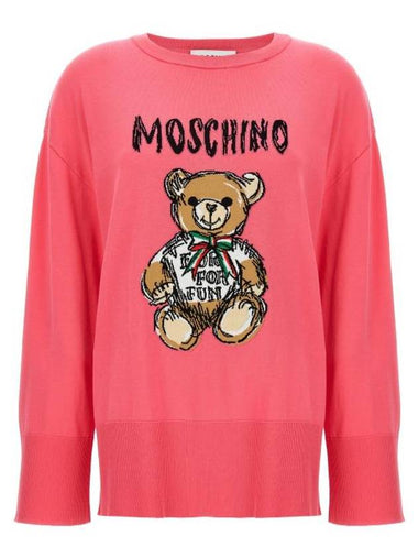 Cardigan V091205025208 Fuchsia - MOSCHINO - BALAAN 1