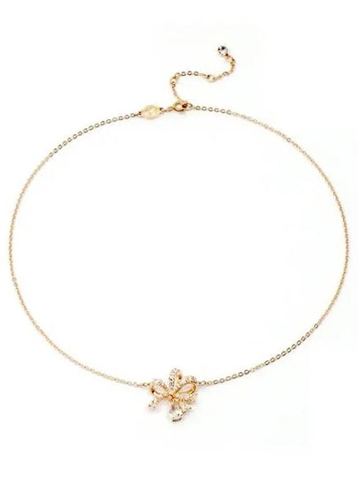 Hyperbola Volta Bow Pendant Necklace Rose Gold - SWAROVSKI - BALAAN 2