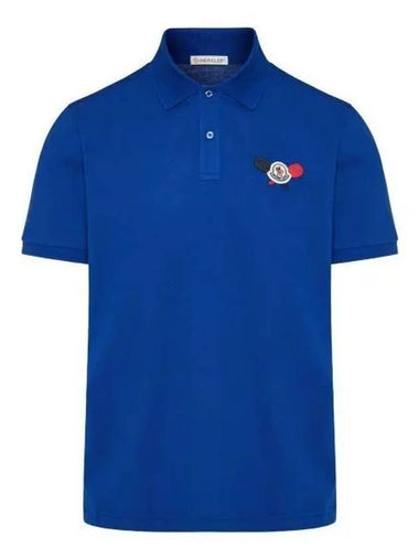 24 8A00009 89A16 73H logo patch polo shirt - MONCLER - BALAAN 1