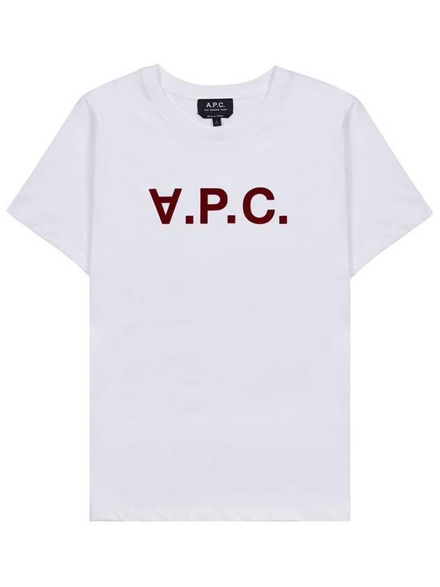 VPC Logo Organic Cotton Short Sleeve T-Shirt White - A.P.C. - BALAAN 2