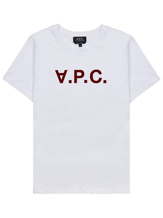 VPC Logo Organic Cotton Short Sleeve T-Shirt White - A.P.C. - BALAAN 2