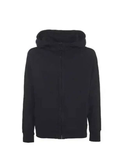 Logo Patch Zip-Up Hoodie Black - TEN C - BALAAN 2