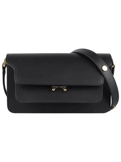 Trunk East West Leather Shoulder Bag Black - MARNI - BALAAN 2