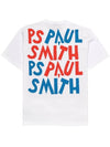 Back Logo Printing Short Sleeve T-Shirt White - PAUL SMITH - BALAAN 1