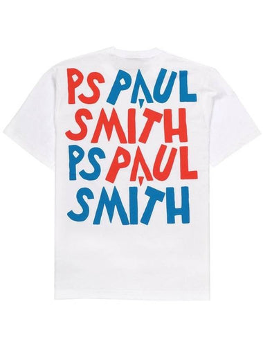 Back Logo Printing Short Sleeve T-Shirt White - PAUL SMITH - BALAAN 1