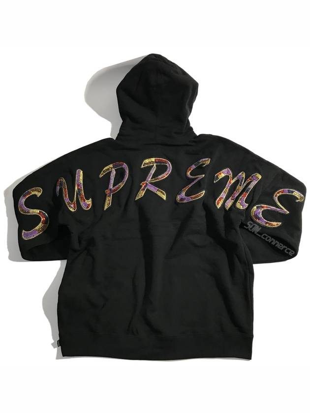 Beaded Hooded Sweatshirt Black - SUPREME - BALAAN 4