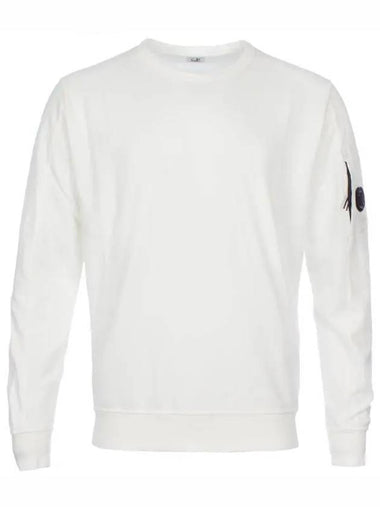 Lens Wappen Cotton Sweatshirt White - CP COMPANY - BALAAN 1