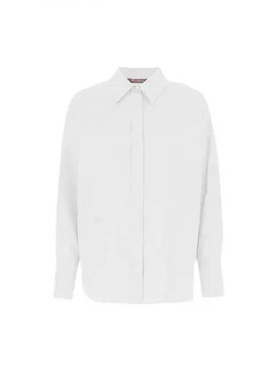 Women's Garena Bianco Otico Long Sleeve Shirt White - MAX MARA - BALAAN 2