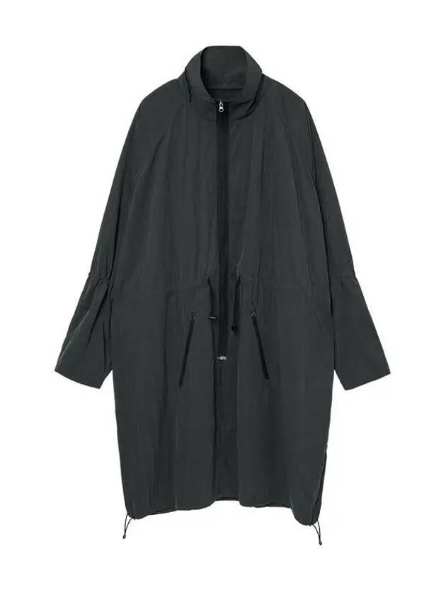 Nylon Oversized Windbreaker CHARCOAL - AJOBYAJO - BALAAN 1